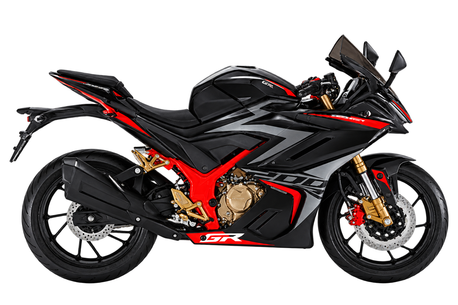 Royal Power black & gold motorcycle