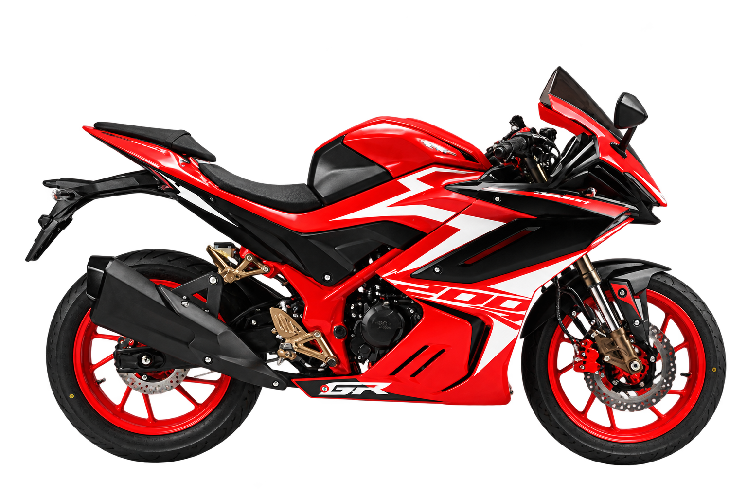 Red Royal Power sport motorcycle