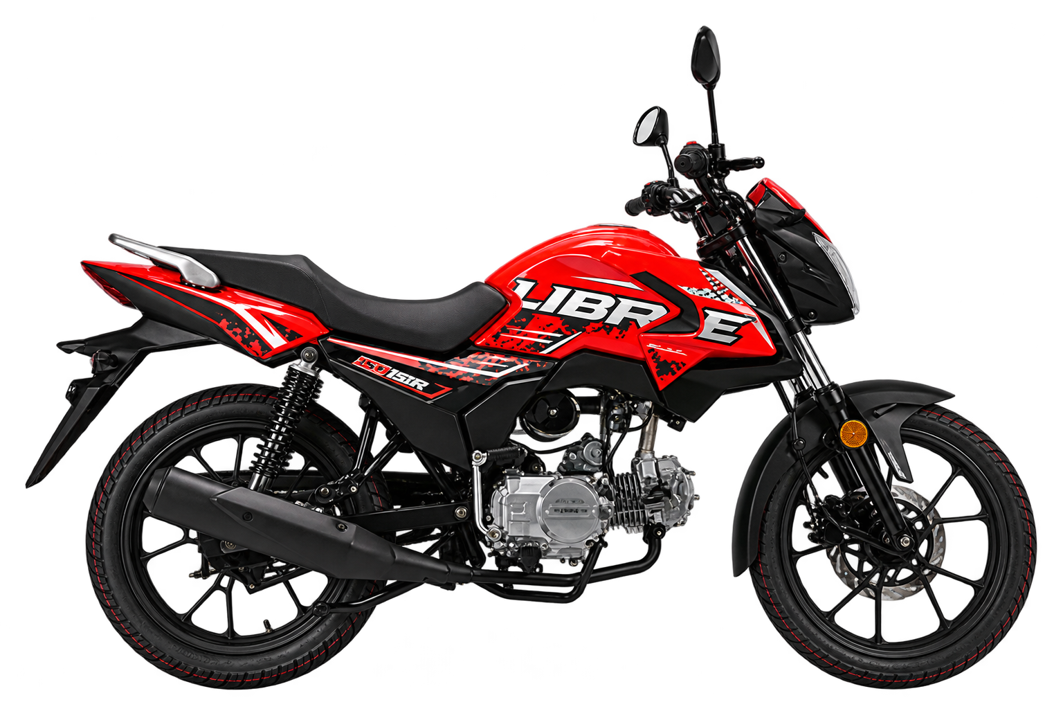 Royal Power red street motorcycle